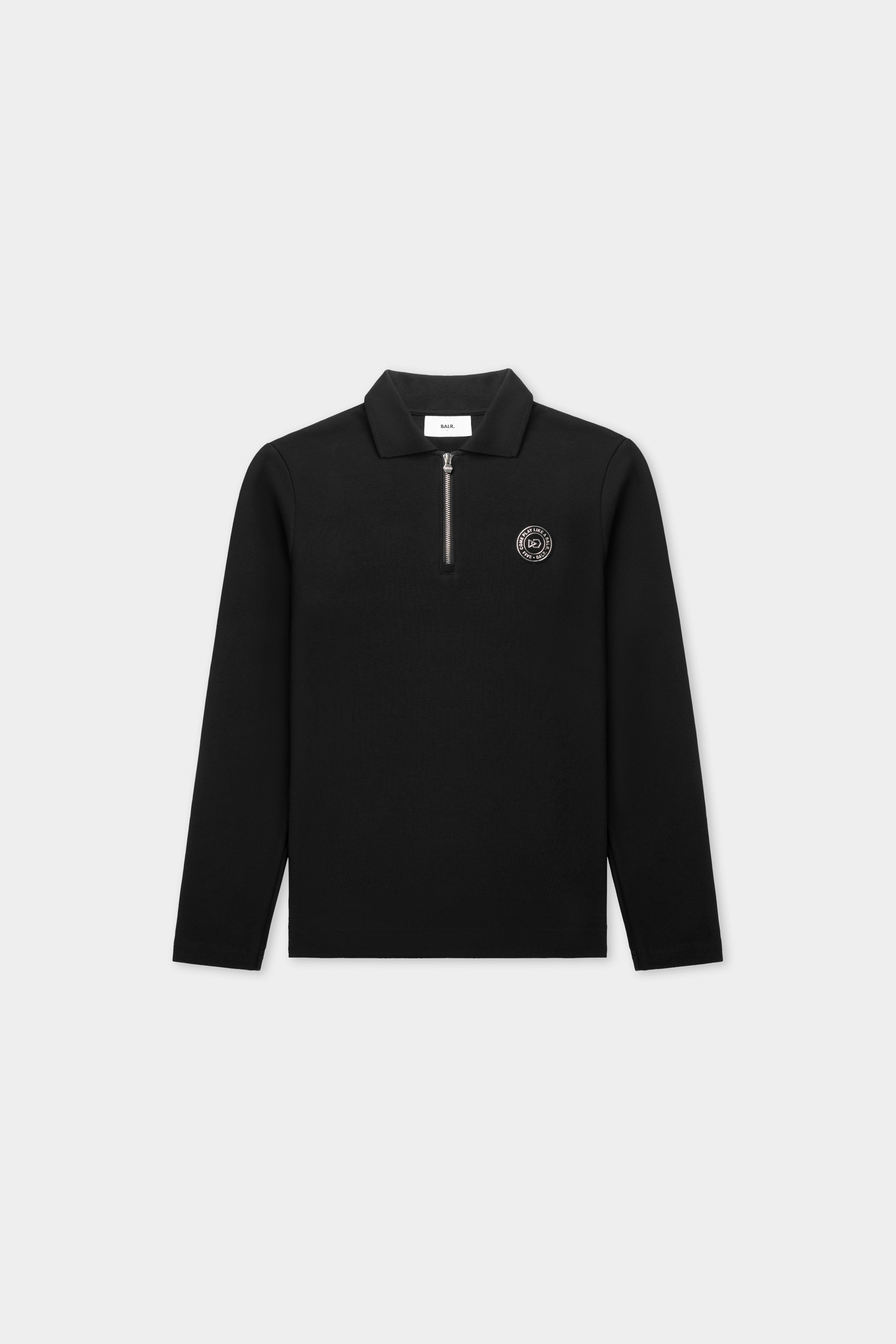 BALR. x FIVE Lange mouw Polo Jet Black