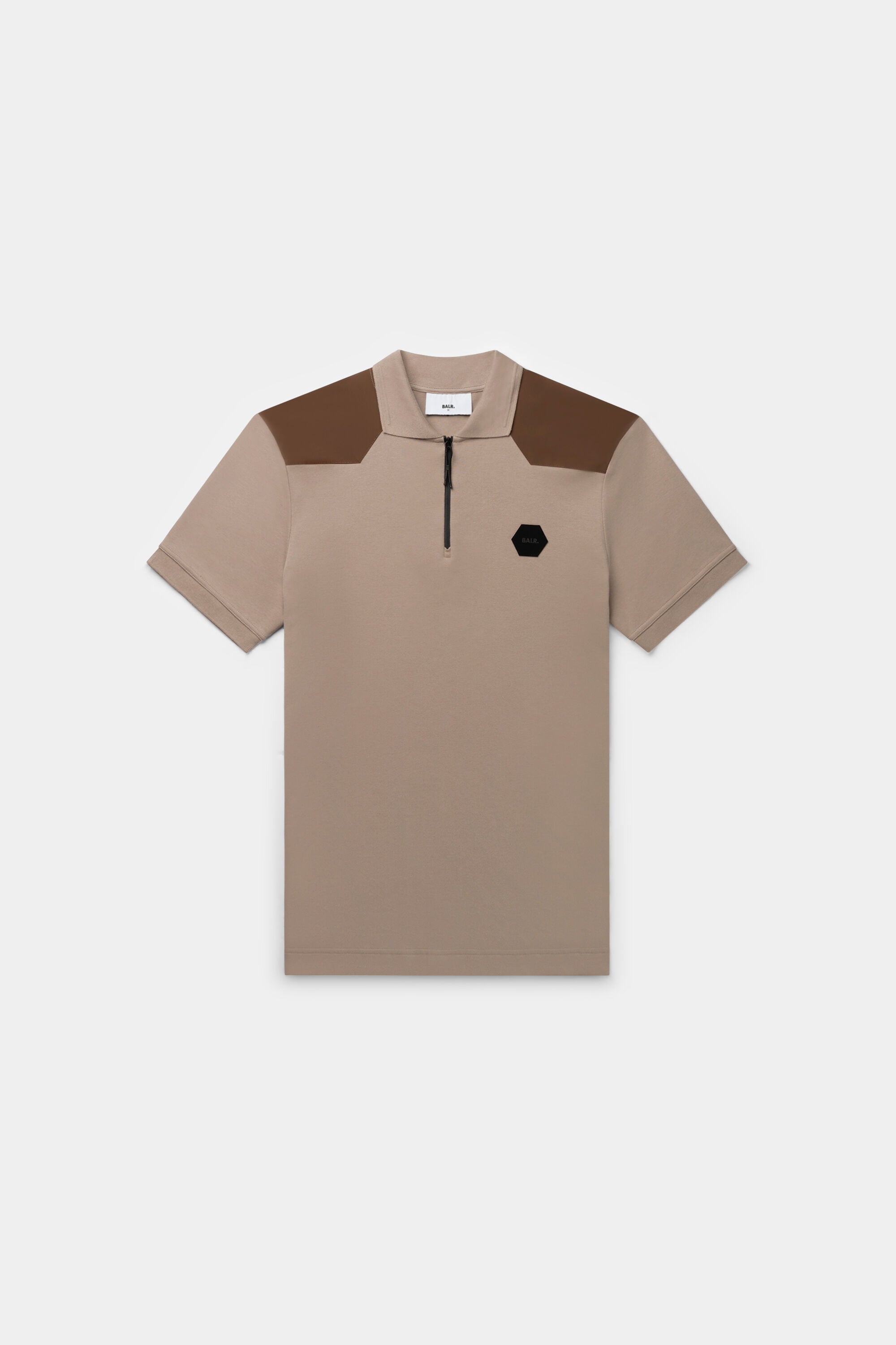 Q+ Regular Fit Polo Shirt Warm Taupe