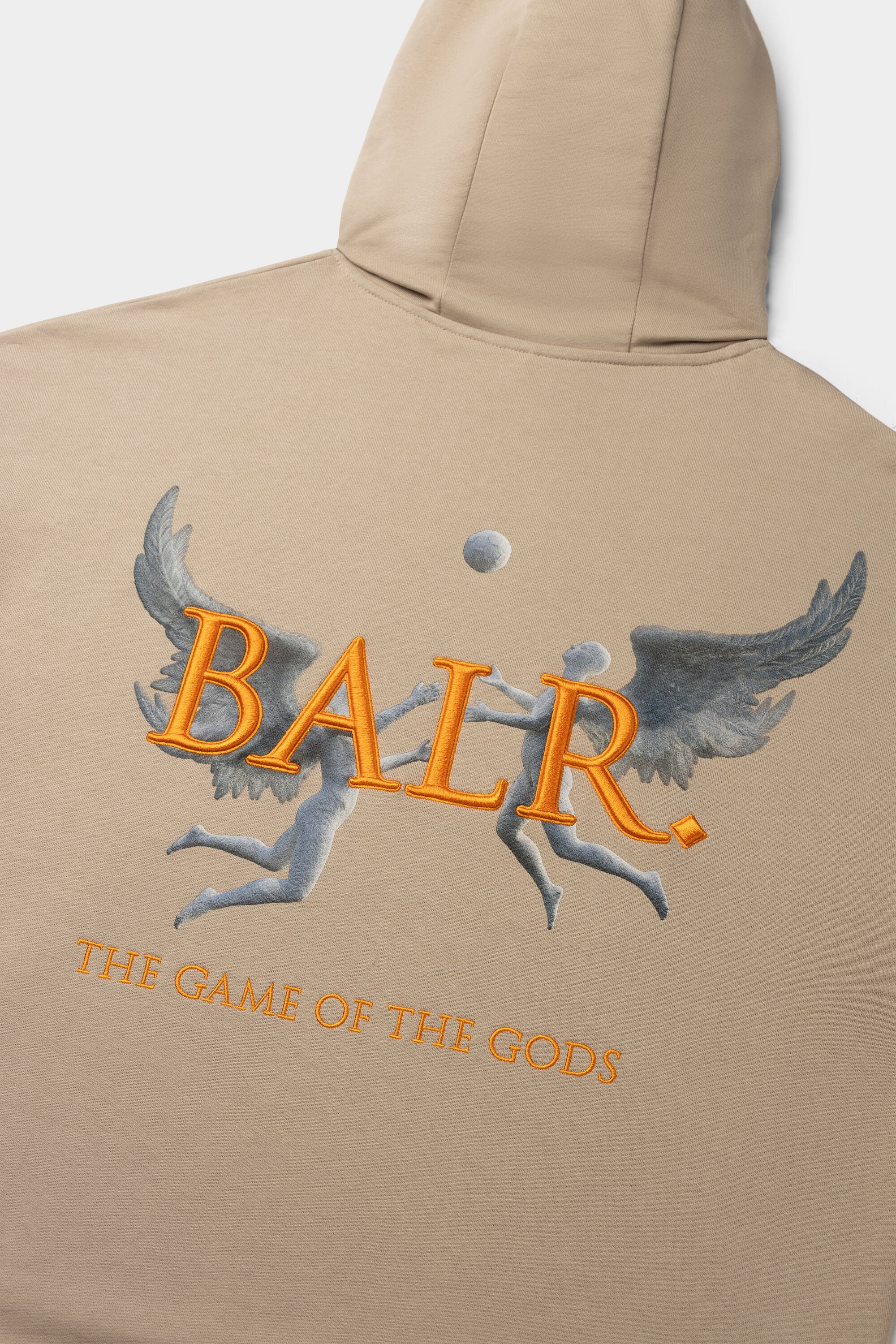 Game of the Gods Box Fit Kapuzenpulli Warm Taupe